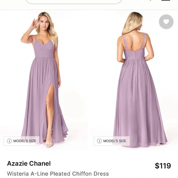 Azazie Strapless Lavender Dress - Picture 7 of 11
